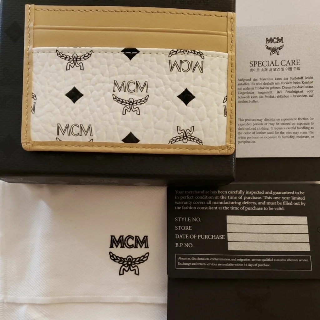 Nwt Authentic Mcm Card Holder